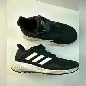 Adidas Duramo Black & White 3 Stripe Youth Size 1